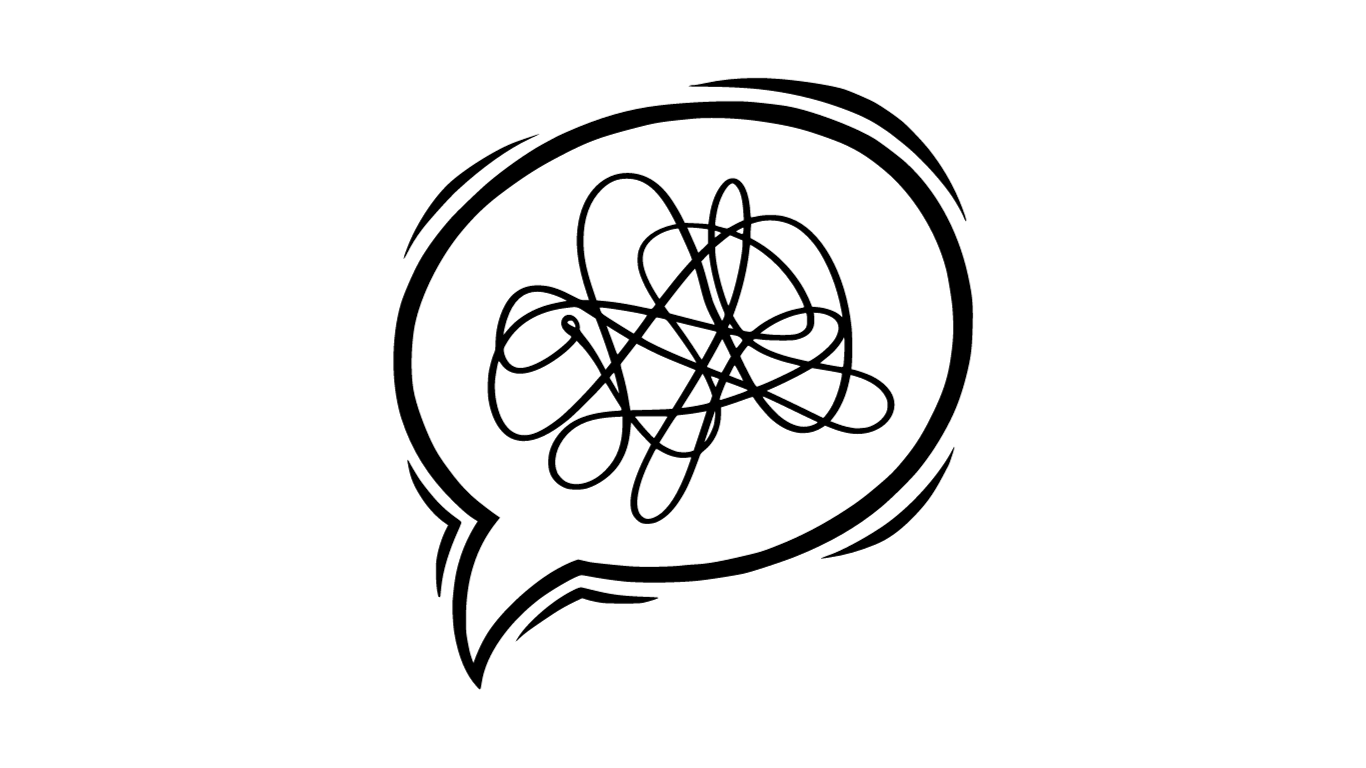24 a speech bubble with a squiggle inside