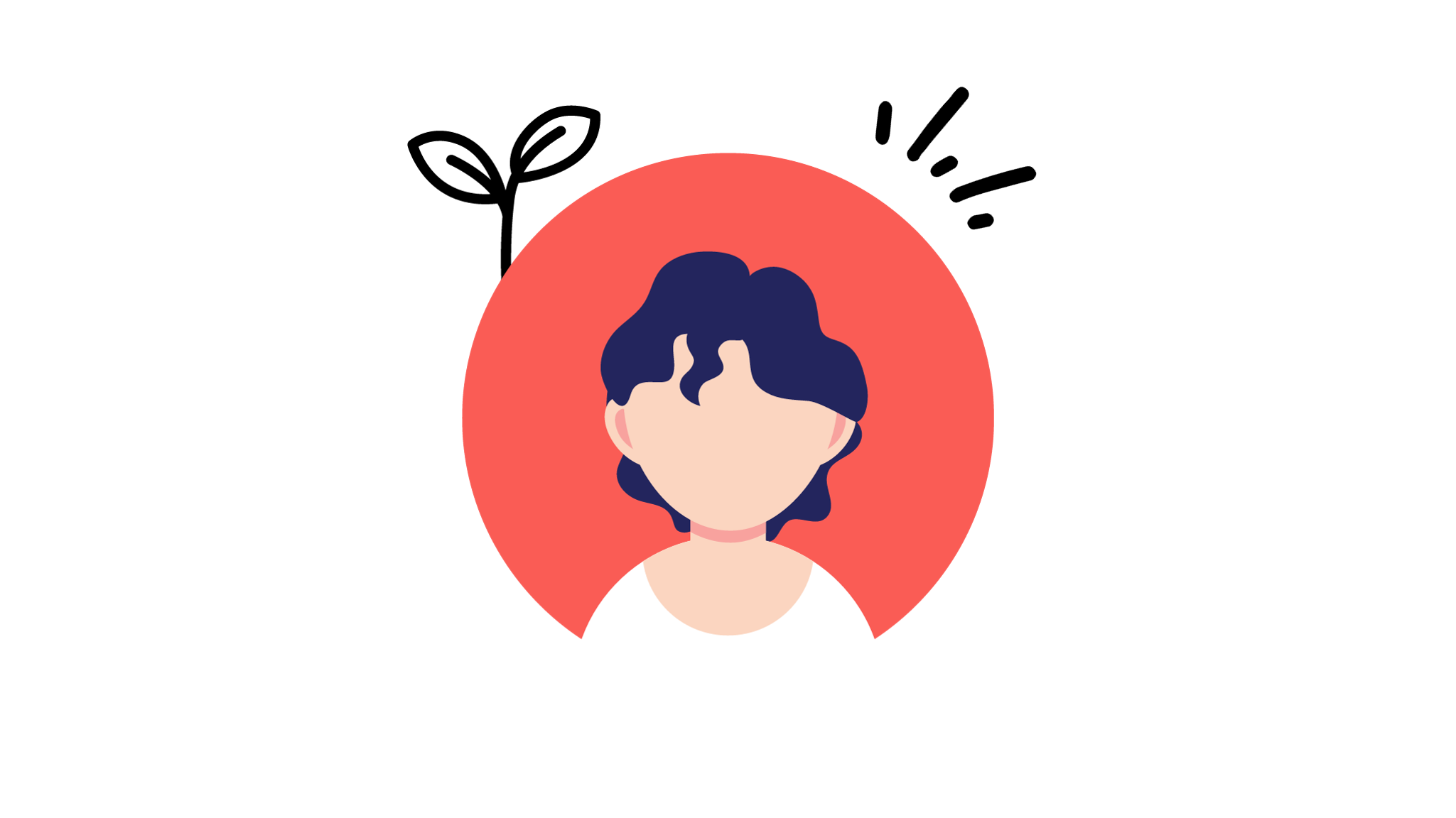 9 a cartoon picture of a young person